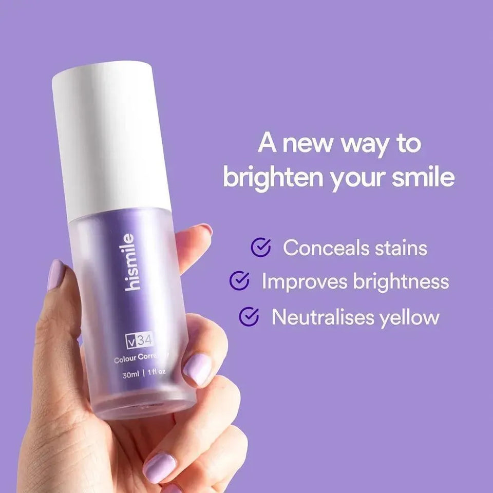Hismile Teeth V34 Colour Corrector Serum - Purple Toothpaste 30ml