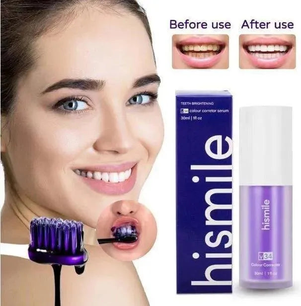 Hismile Teeth V34 Colour Corrector Serum - Purple Toothpaste 30ml